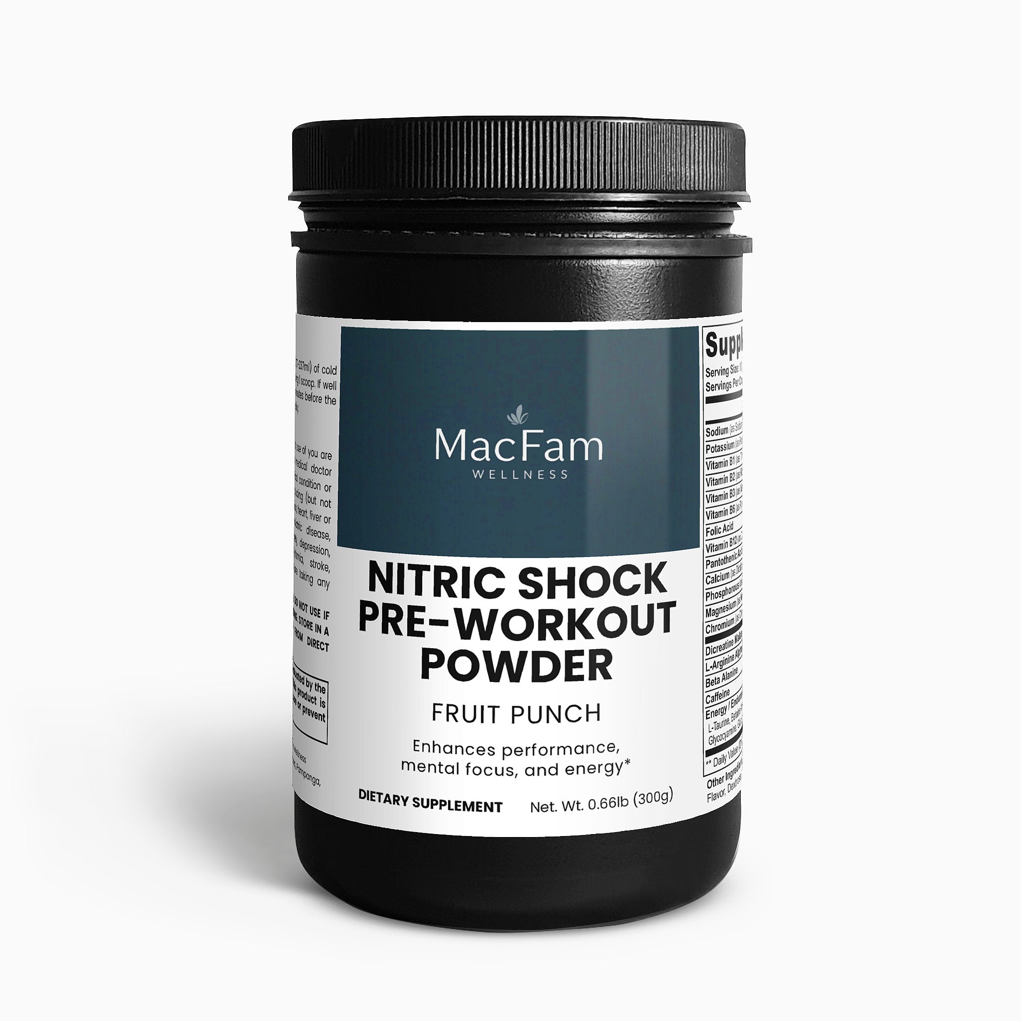 Nitric Shock Pre-Workout Powder (Fruit Punch) (Bundle of 3)