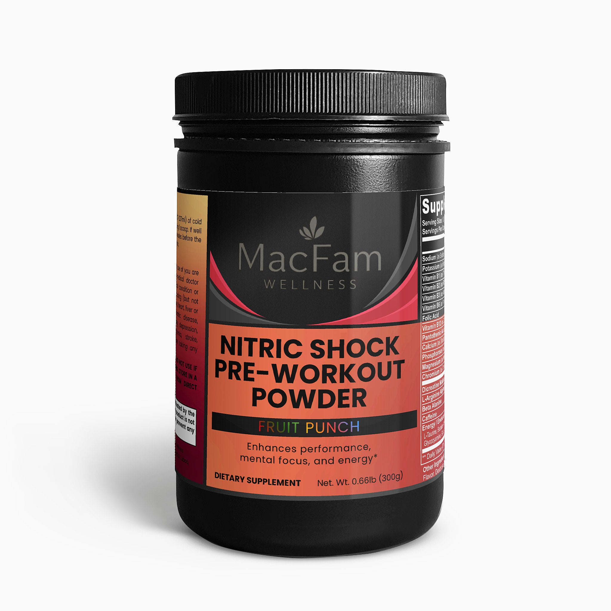 Nitric Shock Pre-Workout Powder (Fruit Punch)