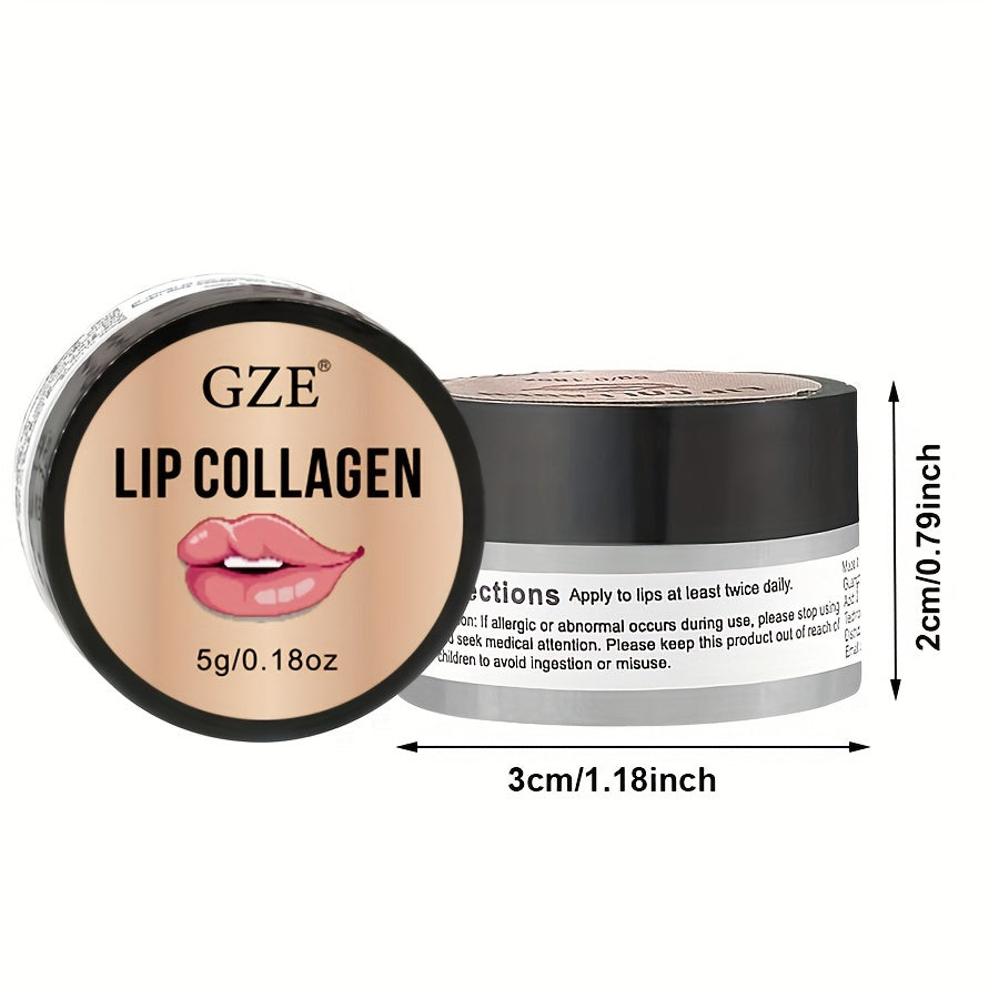 Lip Sleeping Mask 0.18oz, Contains Collagen, Coconut & Castor Oil Overnight Lip Mask, Lip Plumper, Lip Mask With Peptide Complex For Lip Hydrating Overnight Lip Skin Care