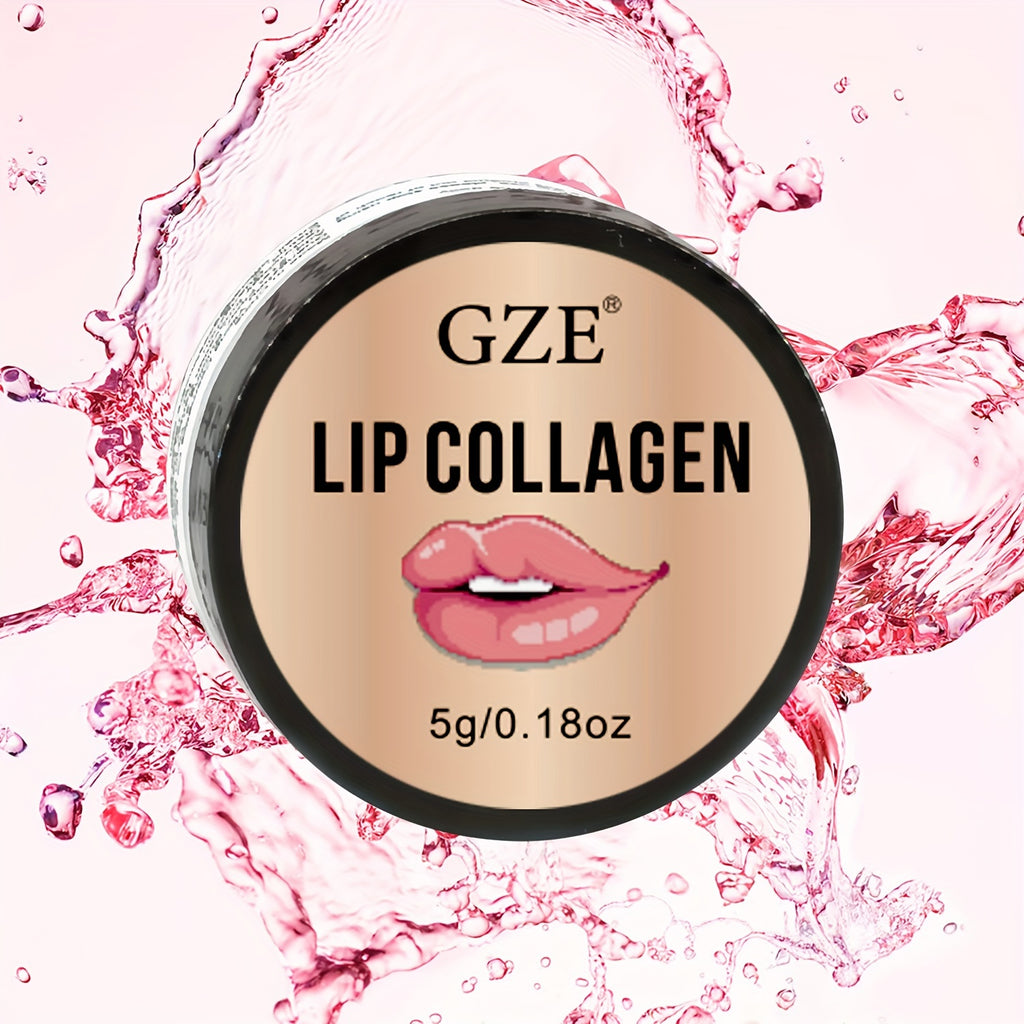 Lip Sleeping Mask 0.18oz, Contains Collagen, Coconut & Castor Oil Overnight Lip Mask, Lip Plumper, Lip Mask With Peptide Complex For Lip Hydrating Overnight Lip Skin Care