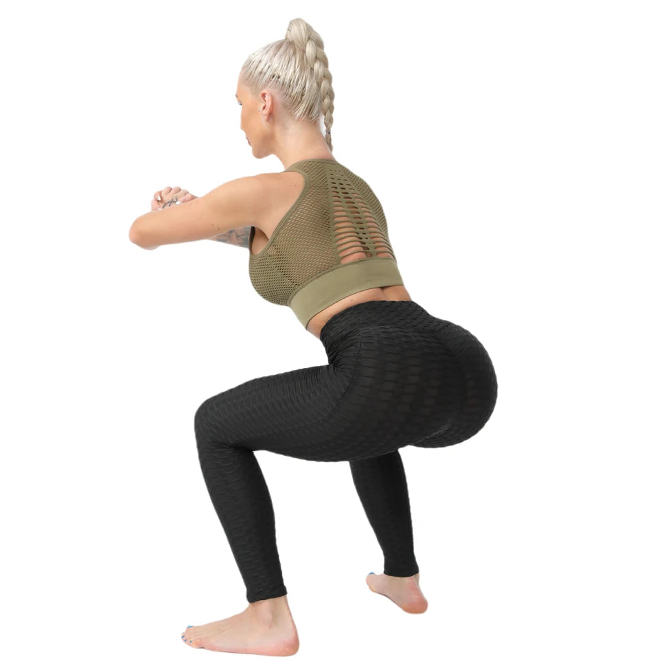 Women Sports Bra Without Bones Gym Shockproof Mesh Sports Quick-drying Bra Running Fitness Yoga Women Training Sports Underwear