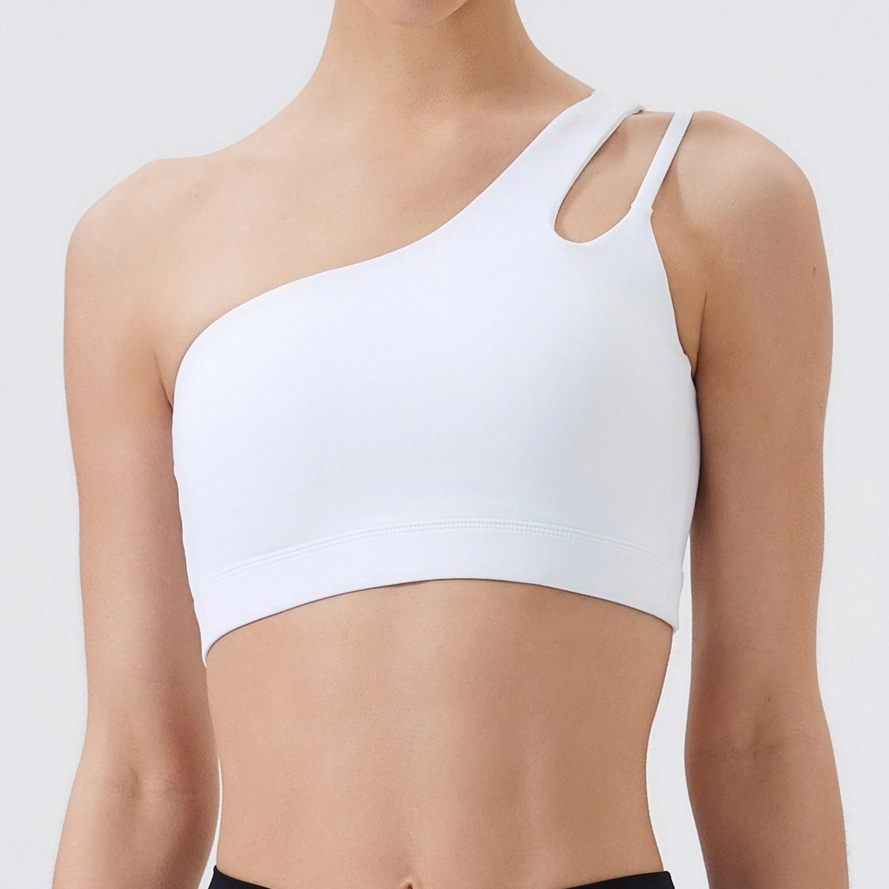 Women Sports Bra Push Up Fitness Bras One Shoulder Shockproof Yoga Bra Breathable Gym Yoga Running Bra Sexy Vest ﻿