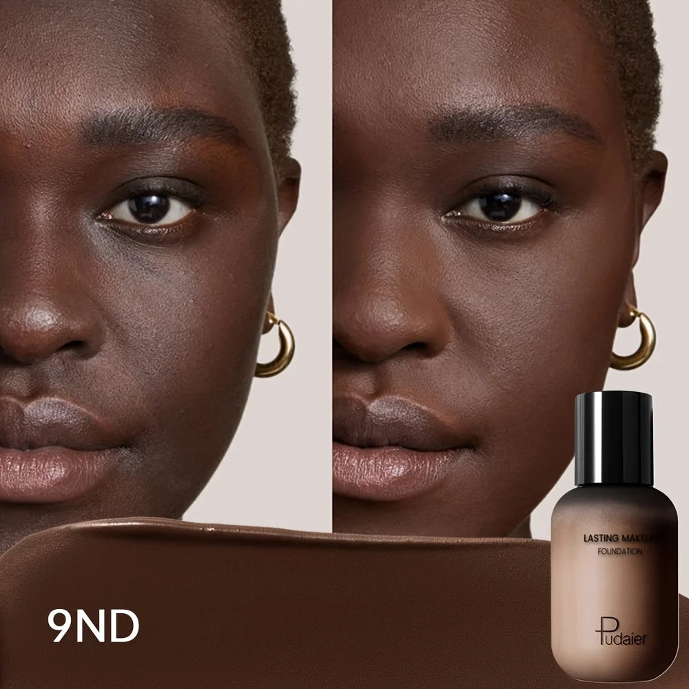 Full Coverage Foundation - Waterproof, Long-Lasting, Matte Finish, Natural Look - All Skin Types, Natural Finish Foundation