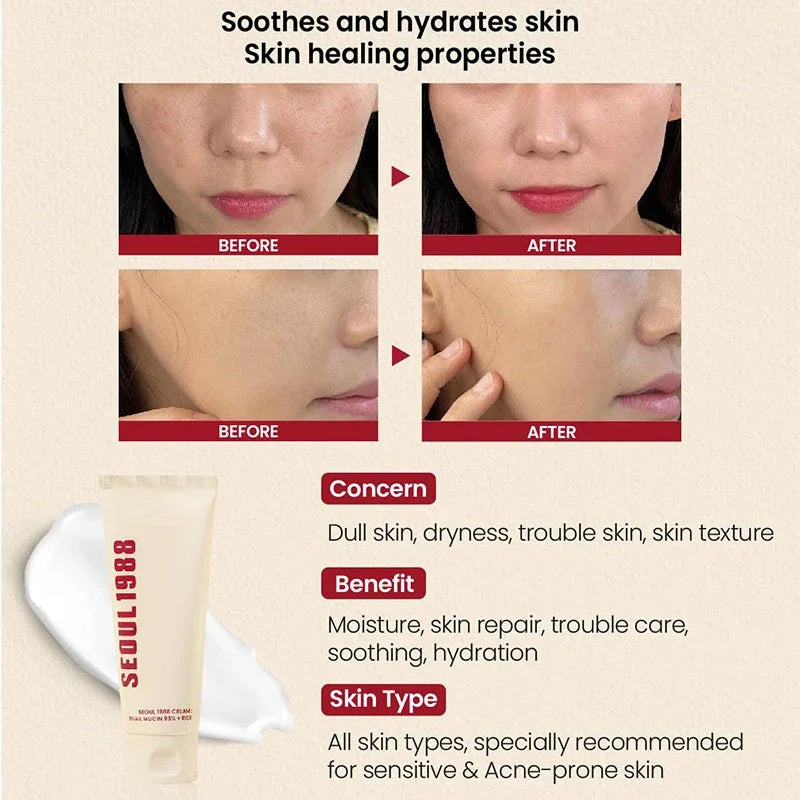 Korean Brand Skin Care Set Seoul 1988 Anti-aging Brightening Eye Cream Sunscreen Anti-wrinkle Essence Rice Cream Essence Water