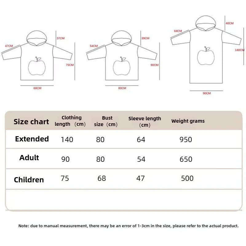 Home Quality Hooded Sweater Blanket Soft Polar Fleece Blanket with Sleeves Large Pocket Warm Thick TV Hoodie Robe Couple 이불 Плед