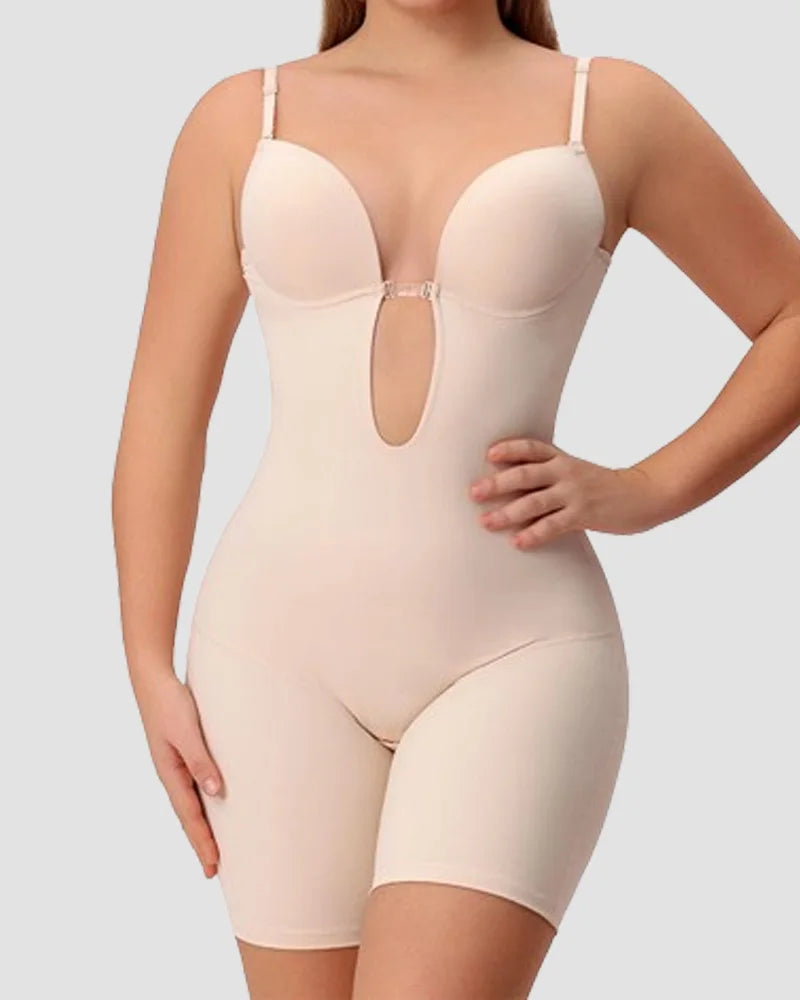 Sexy backless shapewear Women's Waist tightening shaping Seamless jumpsuit Butt Lifter Push Up Thigh Slimmer Shapewear fajas
