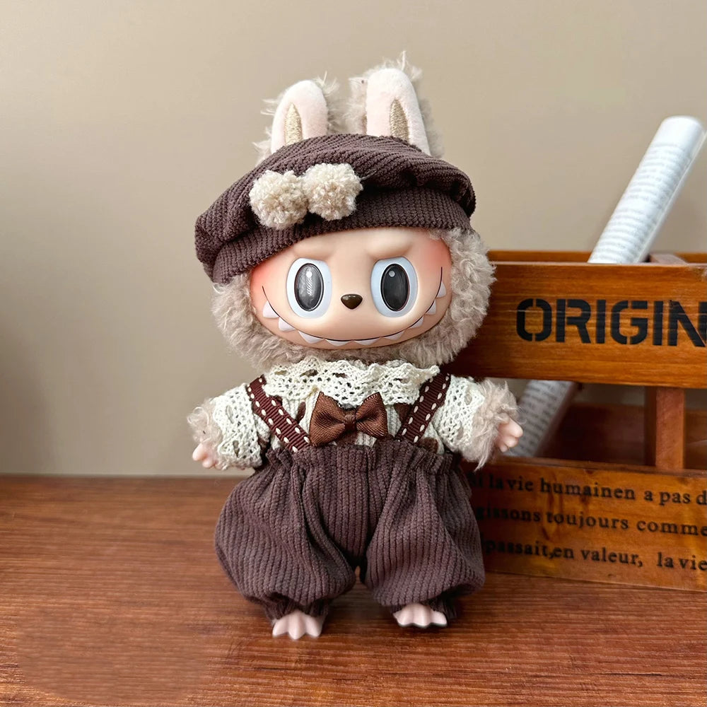 Plush Doll Multiple Styles Clothing Set For Labubu Outfit Accessories Trendy Clothing Girl Gift