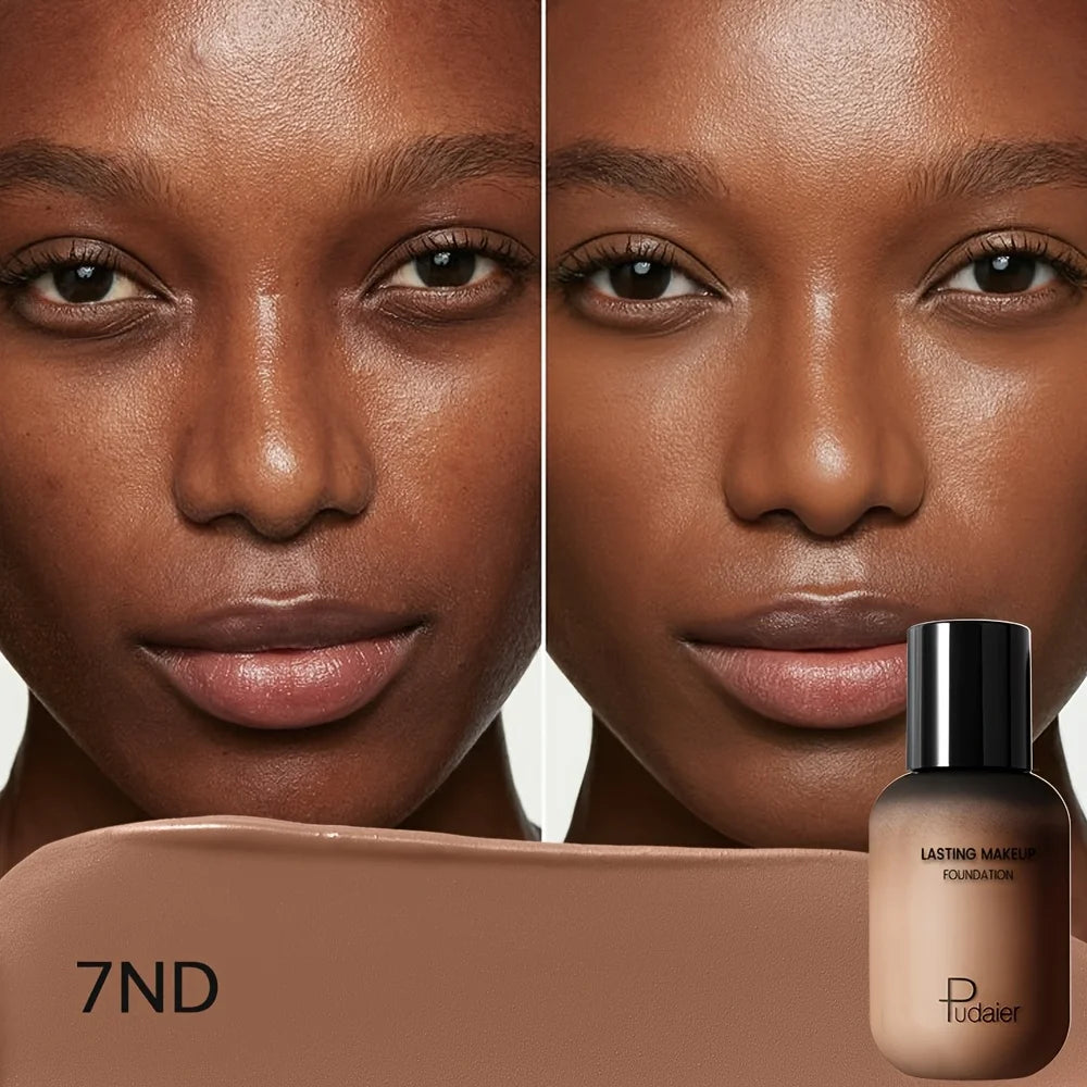 Full Coverage Foundation - Waterproof, Long-Lasting, Matte Finish, Natural Look - All Skin Types, Natural Finish Foundation