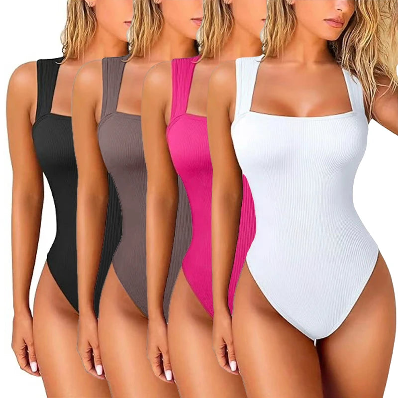 Women Sleeveless Bodysuit Shapewear Thong Waist Trainer Underwear Body Shapers Tummy Slimmer Belly Compression Control Tank Tops