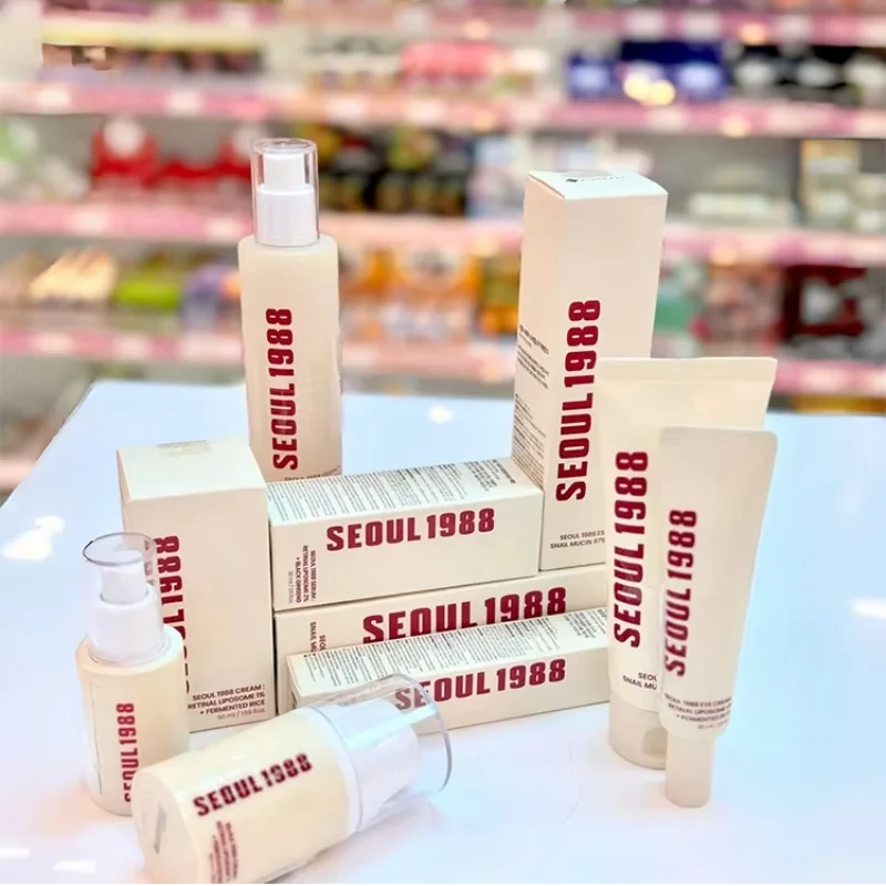 Korean Brand Skin Care Set Seoul 1988 Anti-aging Brightening Eye Cream Sunscreen Anti-wrinkle Essence Rice Cream Essence Water