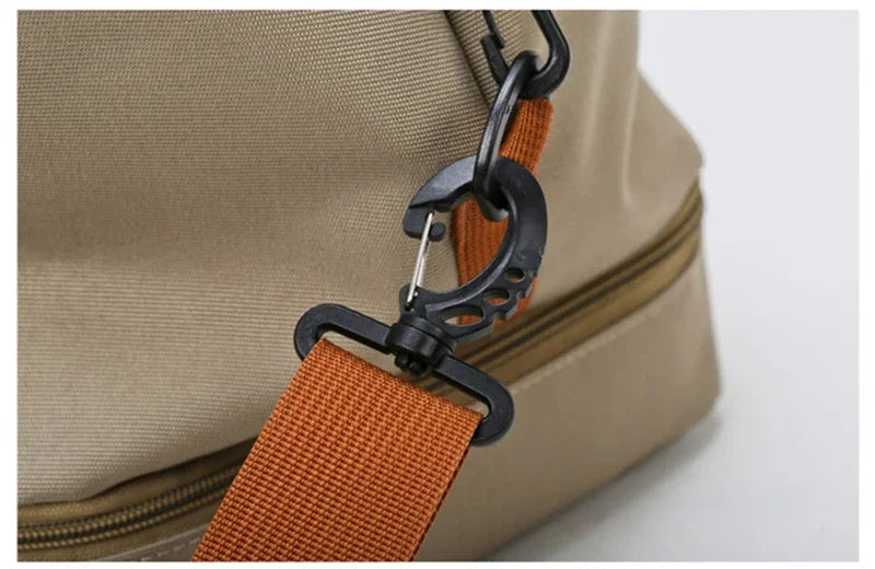 Large Capacity Travel Fitness Bag Waterproof Sports Duffel Bag for Men Portable Short Distance Luggage Workout Gym Bag