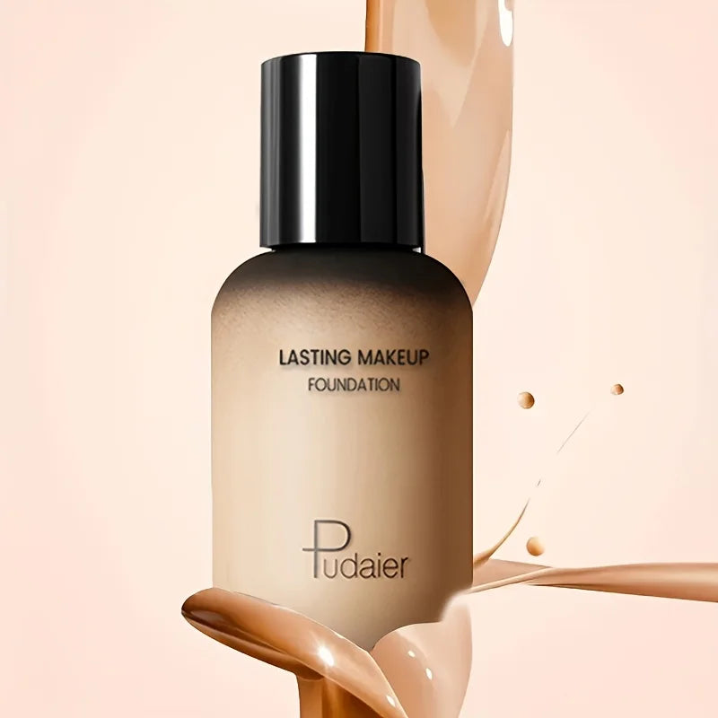 Full Coverage Foundation - Waterproof, Long-Lasting, Matte Finish, Natural Look - All Skin Types, Natural Finish Foundation