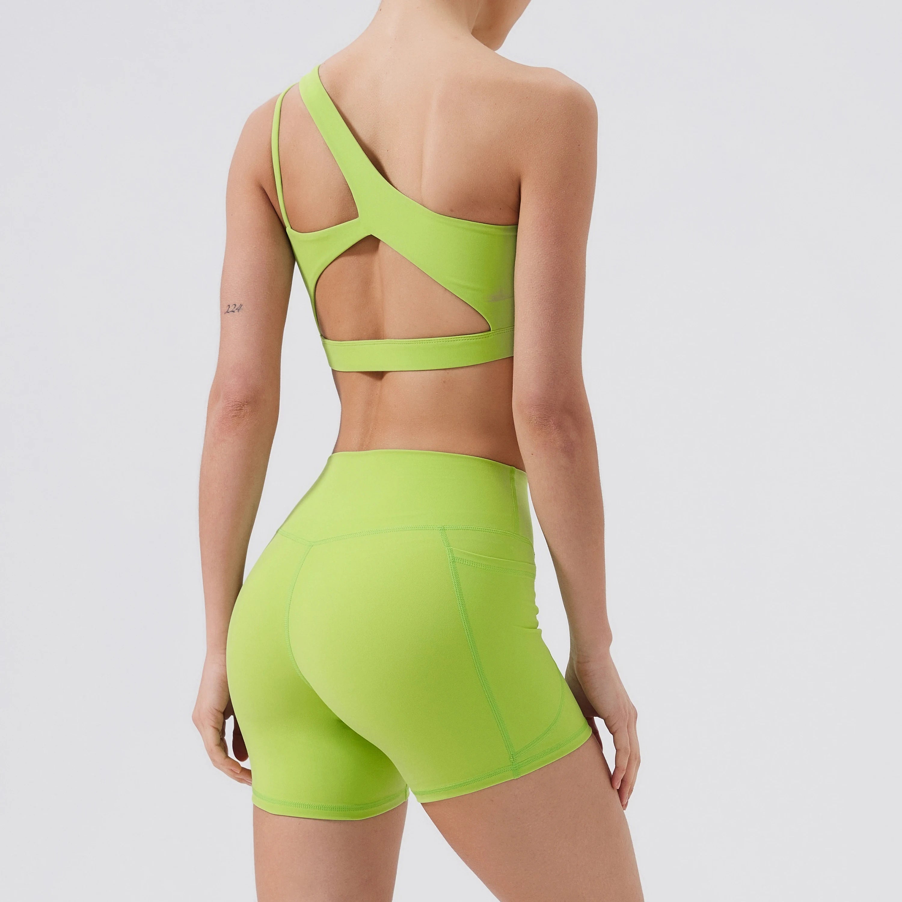 Women Sports Bra Push Up Fitness Bras One Shoulder Shockproof Yoga Bra Breathable Gym Yoga Running Bra Sexy Vest ﻿