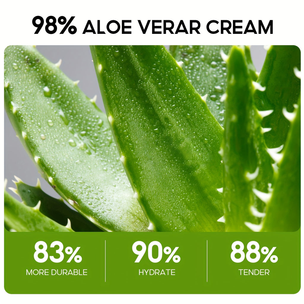 1.69oz Aloe Vera Cream, Face Moisturizer 96% Pure Aloe Vera Moisturizing Cream Provides Superior Moisturizing And Nourishing Effect, To Combat Dryness Daily Skin Care For Men Women